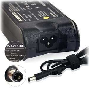 UKOUTLET Laptop AC Adapter Charger for Dell Inspiron 14r 15r 17 (65w Adapter with UK Power Cable)