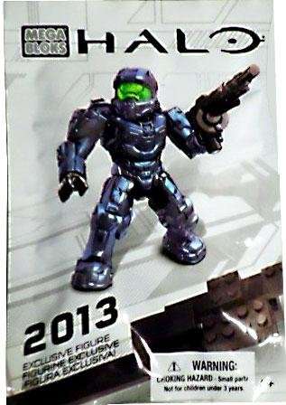 1 X SDCC 2013 Exclusive Mega Bloks Halo Spartan Figure 99693