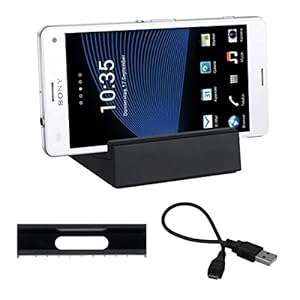 kwmobile Magnetic docking station for wireless charging in Black for Sony Xperia Z3 Compa (black)