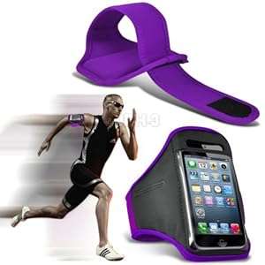Purple Case for iPhone 5 5s Running Armband Case Holder Band for Sport | by iChoose