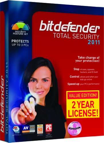 BitDefender Total Security 2011 Value Edition - 3 PC/2 year