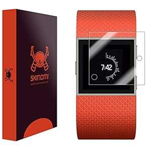 Skinomi TechSkin - Fitbit Surge Screen Protector Premium HD Clear Film with Free Lifetime Repla