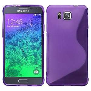 Sleek Gadgets - Purple S Line Gel Case Cover for Samsung Galaxy Alpha SM-G850F