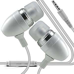 Samsung Galaxy S6 IN-EAR White STERIO EARPHONE HEADPHONE HANDSFREE WITH BUIT IN MICROPHON (White)