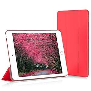 iPad Air 2 Case JETech iPad Air 2 Slim-Fit Smart Case Cover for Apple iPad Air 2 (iPad 6) 2 (Red)