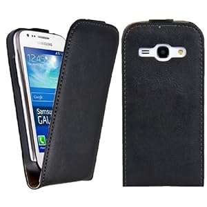 kwmobile Flip style real leather case for Samsung Galaxy Ace 3 S7270 / S7275 with convenient ma
