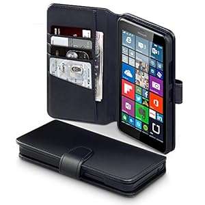 Microsoft Lumia 640 XL Case Terrapin [GENUINE LEATHER] Microsoft Lumia (Genuine Leather - Black)