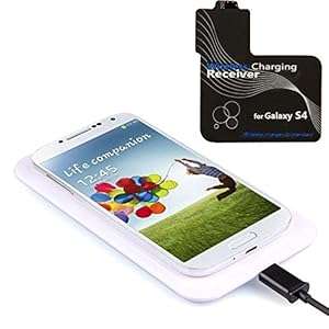 Atdoshop(TM) Qi Wireless Charger Charging PadReceiver Kit For Samsung Galaxy S4 i9500 (White)