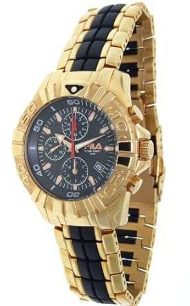 ***IN STOCK***Fila Men's Mastertime Rose-gold Chronograph Black Dial Watch #FA0794-91