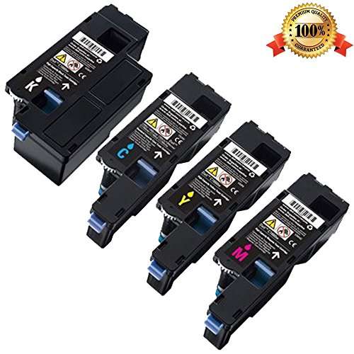 E-MALL Replacement Dell 1250c 1350cnw 1355cn High Yield Value Pack Toner Cartridges(1 BLACK, 1 CYAN,