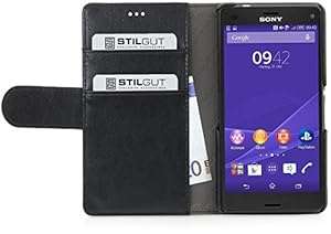 StilGut Talis Wallet Case for Sony Xperia Z3 Compact Black