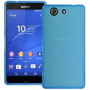 Blue XYLO-GEL Skin / Case / Cover for the Sony Xperia Z3 Compact Mobile Phone.