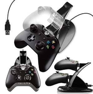 Cotechs - Dual USB Docking Station Charger Stand For XBOX One Controller