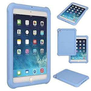 TECHGEAR Bumper Case for Apple iPad Mini (Mini 3 Mini 2 & Mini) Rugged Heavy Duty An (LIGHT BLUE)