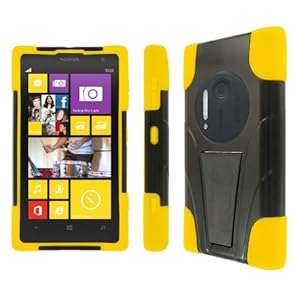 Empire Mpero Collection Tough Armor Kickstand Case for Nokia Lumia 1020 - Black/Yellow