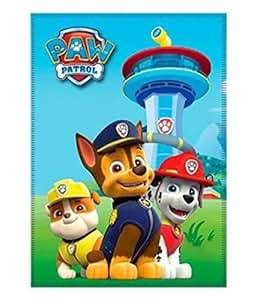 Nickelodeon Paw Patrol Kids Fleece Blanket Chase Marshall and Rubble