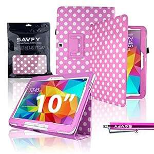 SAVFY Polka Dots LIGHT PINK Samsung Galaxy Tab 4 10.1