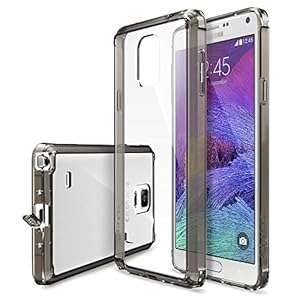 Galaxy Note 4 Case - Ringke FUSION Case [Free HD Film/Dust Cap&Drop Protection][SMOKE BLACK] Sh