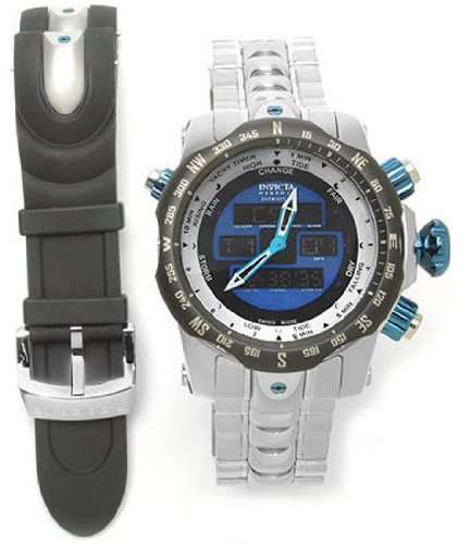 Invicta Venom Multi-Function Blue Digital Dial Stainless Steel Watch 12588