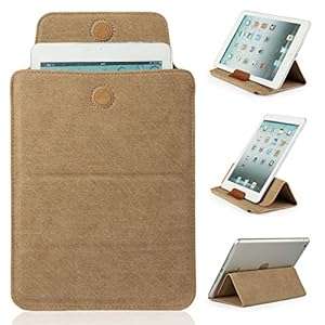 Mulbess - Universal 7 / 8 inch (22 cm x 13.5 cm ) Tablet Sleeve Leather Case Cover w (Sleeve Tan)