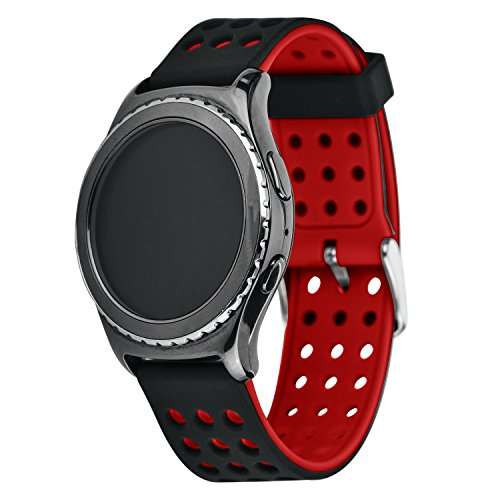 Moretek 20 mm Gear S2 Classic Smart Fitness Watch Band (SM-R732), Silicone Replacement for Samsung G