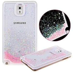 Hard Case for Samsung Galaxy Note 3 Case for Samsung Galaxy Note 3Cove (Bling Sparkles Love,pink)