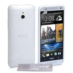 Yousave Accessories Silicone Gel Cover Case for HTC One Mini - Clear