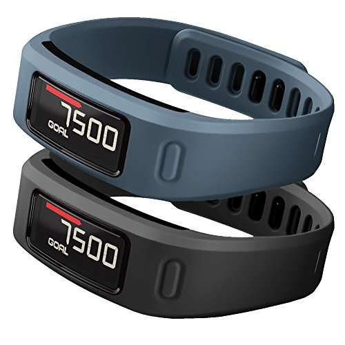 SKYLET Garmin Vivofit Replacement Bands with Metal Clasp (2 Secure Silicon Fastener Rings for Free,