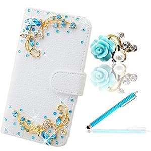 Vandot 3 in1 Accessory Set 1x Samsung Galaxy S6 Edge SM-G925 Leather Flip Case Cover P (Design 6)