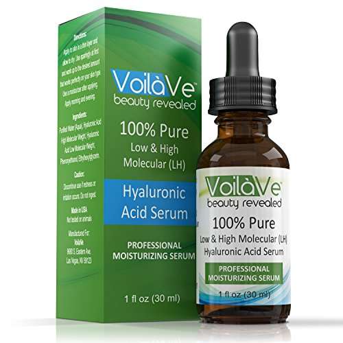 Best Hyaluronic Acid Serum For Skin - Groundbreaking Low & High Molecular Weight Formula Produces Ma
