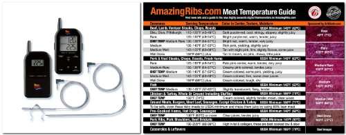 Maverick Et732 Long Range Wireless Dual 2 Probe BBQ Smoker Grill Meat Thermometer with Original Meat