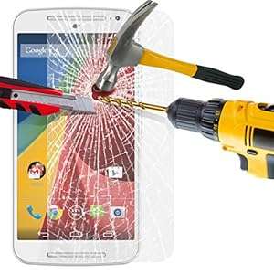 Motorola Moto G 2nd Generation Tempered Glass Crystal Clear LCD Screen Protector (Tempered Glass)