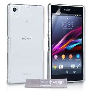 Yousave Accessories Hard Cover Case for Sony Xperia Z1 - Crystal Clear (Transparent)