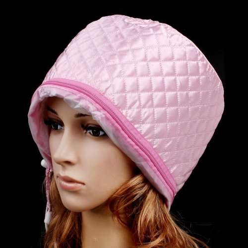Pink Hair Thermal Treatment Beauty Steamer SPA Cap Hair Care Nourishing (Voltage 220V)