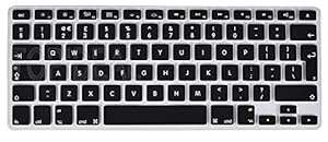 Topideal Black UK/EU Keyboard Silicone Cover Skin for MacBook Pro 13