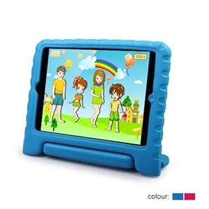 MOCREO iPad 2/3/4 Funcase Kido Series Light Weight Shock Proof Super Protection Kids Safet (Blue)