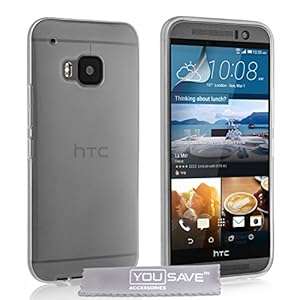 Yousave Accessories HTC One (M9) 2015 Case Silicone Gel Cover - Clear