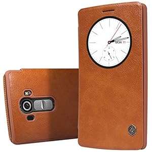 MYLB Slim book-style PU Leather flip phone case cover for LG G4 smartphone (for LG G4 brown)
