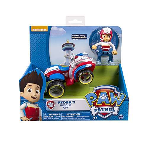 Nickelodeon, Paw Patrol - Ryder's Rescue ATV, Vehicle and Figure (works with Paw Patroller)