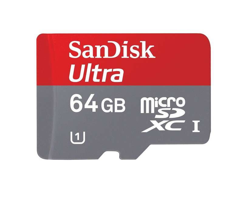 SanDisk Ultra 64 GB microSDXC Class 10 UHS-1 Memory Card 30MB/s with Adapter SDSDQUA-064G-U46A