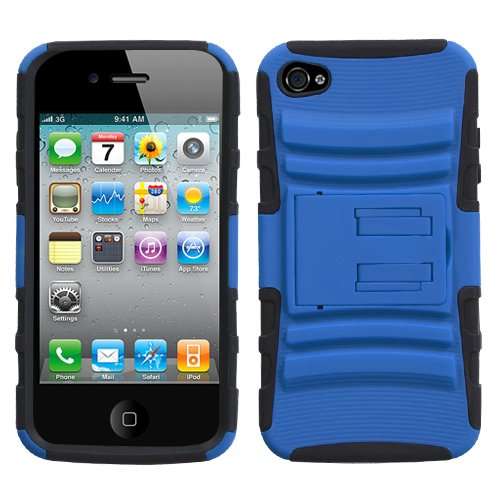 MYBAT AIPHONE4AVHPCSAAS005NP Premium Advanced Armor Rugged Protective Cover for iPhone 4/4S - 1 Pack