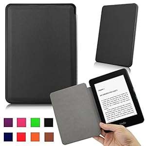 Britainbroadway Kindle 2014 7th Gen 6-inch E-Reader Smart Shell Case Cover - The Thinnes (Black)
