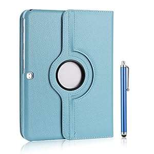 Multi Angle Stand Samsung Galaxy Tab 4 10.1 Case 10.1-inch SM-T530 Tablet Synthetic Leathe (Blue)