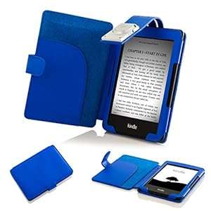 Forefront Case Cover and LED Strip Reading Light for Kindle 2014 - Blue