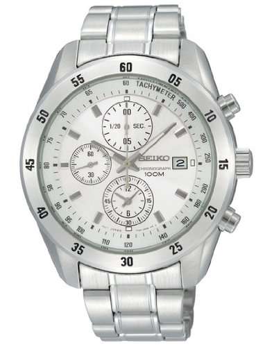 ***R3700***Men's Chronograph Silver Dial Stainless Steel  SNDC41P1