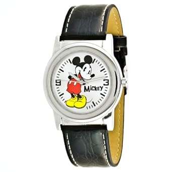 Disney Men's MCK611 Mickey Mouse Black Strap Watch