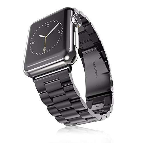Infiland 4007176 Apple Watch 42 mm Band, Infiland Stainless Steel Metal Replacement Strap Wrist Band