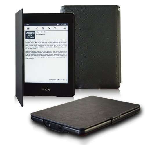 OMOTON The thinnest and lightest leather cover case for Kindle Paperwhite--2013 the all-new Kindle P