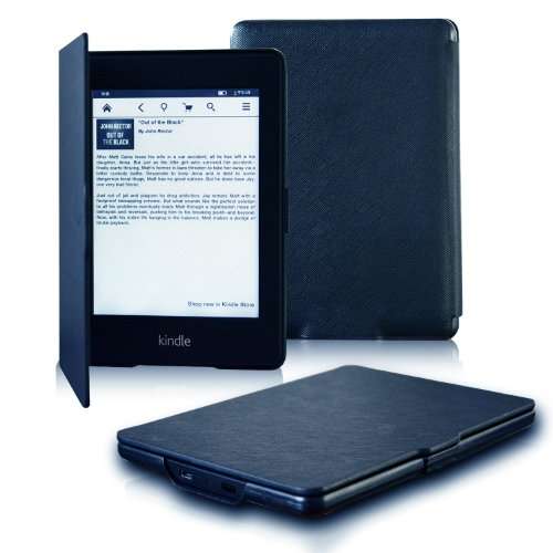 OMOTON The thinnest and lightest leather cover case for Kindle Paperwhite--2012 Kindle Paperwhite an