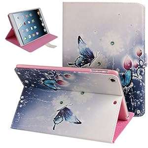 Case for iPad AirCover for iPad AirCase for iPad 5Leather Case for iPad AirFlip Case (Butterflys)